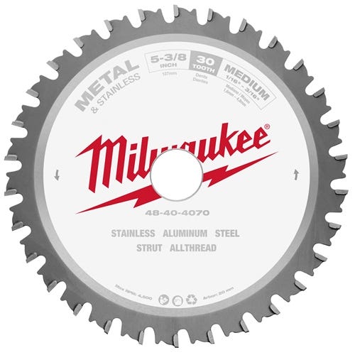 Milwaukee 5-3/8" 30 Tooth 20mm Arbor Circular Saw Metal & Stainless Cutting Blade 48-40-4070 Milwaukee Tools Milwaukee 5-3/8" 30 Tooth 20mm Arbor Circular Saw Metal & Stainless Cutting Blade 48-40-4070 -Klein Tools Shop 48 40 4070 bjswnn8d7l3vry93