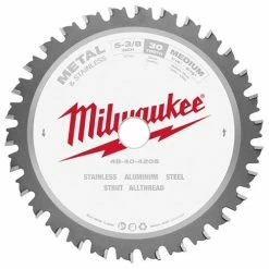 Milwaukee Tools Milwaukee 5-3/8" 30 Tooth 5/8" Arbor Circular Saw Metal & Stainless Cutting Blade 48-40-4205