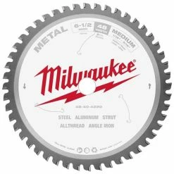 Milwaukee Tools Milwaukee 6-1/2" 48 Tooth 5/8" Arbor Circular Saw Metal Cutting Blade 48-40-4220