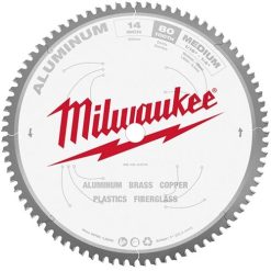 Milwaukee Tools Milwaukee 14" 80 Tooth 1" Arbor Circular Saw Aluminum Cutting Blade 48-40-4370
