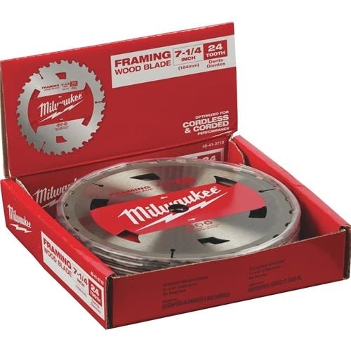 MIlwaukee 7-1/4" 24 Tooth Basic Framer Circular Saw Blades 48-41-0710 Milwaukee Tools MIlwaukee 7-1/4" 24 Tooth Basic Framer Circular Saw Blades 48-41-0710 -Klein Tools Shop 48 41 0710 m0j4qnh3bc1n1ihc