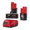 Milwaukee Tools Milwaukee M12 2.0AH System Starter Kit Battery/Charger & XC6.0 Extended Capacity Battery Kit 48-59-2420KIT 1 Milwaukee Tools Milwaukee M12 2.0AH System Starter Kit Battery/Charger & XC6.0 Extended Capacity Battery Kit 48-59-2420KIT -Klein Tools Shop 48 59 2420kit rizb9xrpbnswte2g