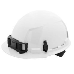 Milwaukee Tools Milwaukee White Front Brim Unvented Type 1 Class E Hard Hat W/ 4pt Ratcheting Suspension 48-73-1100