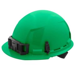 Milwaukee Tools Milwaukee Green Front Brim Unvented Type 1 Class E Hard Hat W/ 4pt Ratcheting Suspension 48-73-1106