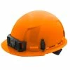 Milwaukee Tools Milwaukee Orange Front Brim Unvented Type 1 Class E Hard Hat W/ 4pt Ratcheting Suspension 48-73-1112