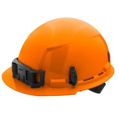 Milwaukee Tools Milwaukee Orange Front Brim Unvented Type 1 Class E Hard Hat W/ 4pt Ratcheting Suspension 48-73-1112