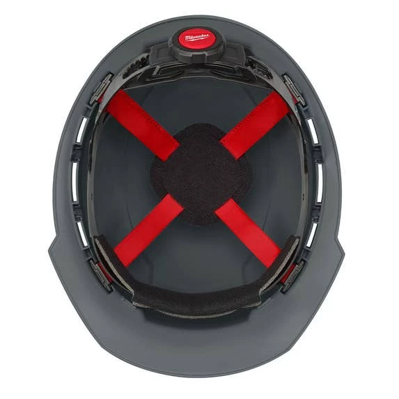 Milwaukee Tools Milwaukee Gray Front Brim Unvented Type 1 Class E Hard Hat W/ 4pt Ratcheting Suspension 48-73-1114 - Image 3