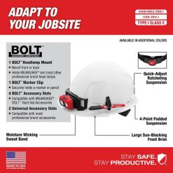 Milwaukee Tools Milwaukee White Front Brim Unvented Type 1 Class E Hard Hat W/ 6pt Ratcheting Suspension 48-73-1120 5 Milwaukee Tools Milwaukee White Front Brim Unvented Type 1 Class E Hard Hat W/ 6pt Ratcheting Suspension 48-73-1120 -Klein Tools Shop 48 73 1120 4 kkssf9hmocccht1r