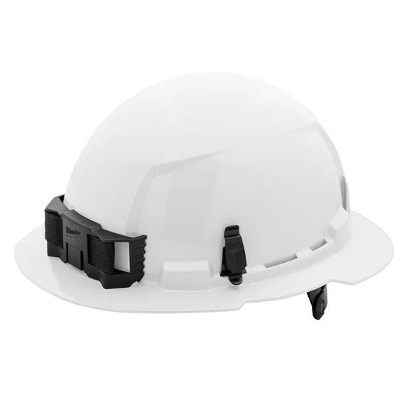 Milwaukee Tools Milwaukee White Full Brim Unvented Type 1 Class E Hard Hat W/ 6pt Ratcheting Suspension 48-73-1121