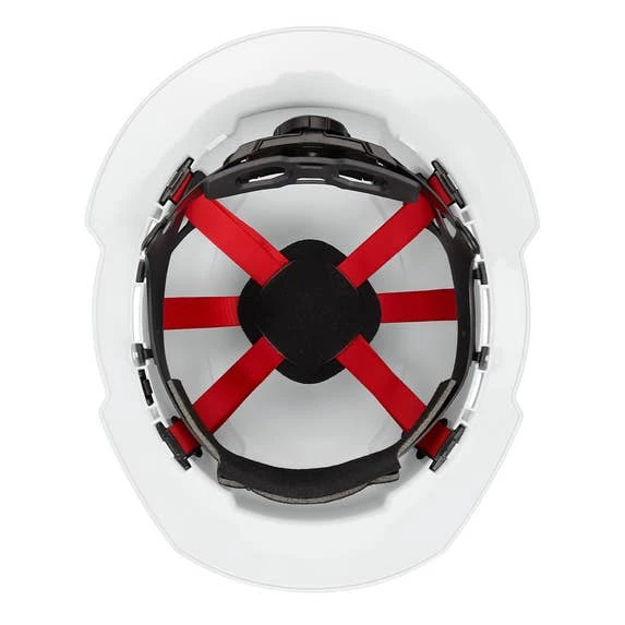 Milwaukee Tools Milwaukee White Full Brim Unvented Type 1 Class E Hard Hat W/ 6pt Ratcheting Suspension 48-73-1121 - Image 3