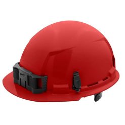 Milwaukee Tools Milwaukee Red Front Brim Unvented Type 1 Class E Hard Hat W/ 6pt Ratcheting Suspension 48-73-1128
