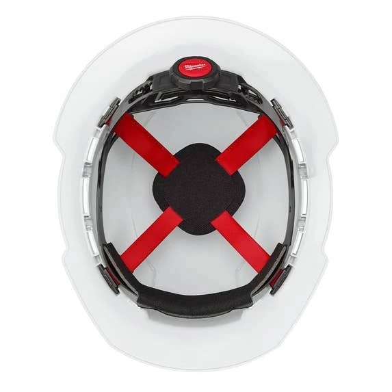 Milwaukee Tools Milwaukee White Full Brim Vented Type 1 Class C Hard Hat W/ 4pt Ratcheting Suspension 48-73-1201 - Image 3