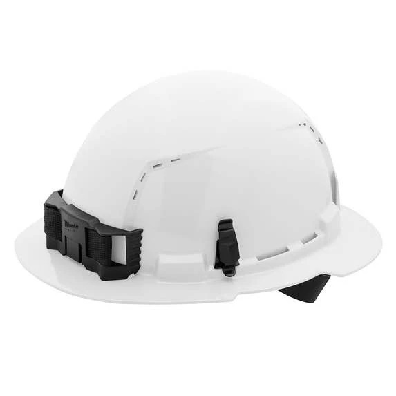 Milwaukee Tools Milwaukee White Full Brim Vented Type 1 Class C Hard Hat W/ 4pt Ratcheting Suspension 48-73-1201