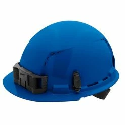 Milwaukee Tools Milwaukee Blue Front Brim Vented Type 1 Class C Hard Hat W/ 4pt Ratcheting Suspension 48-73-1204