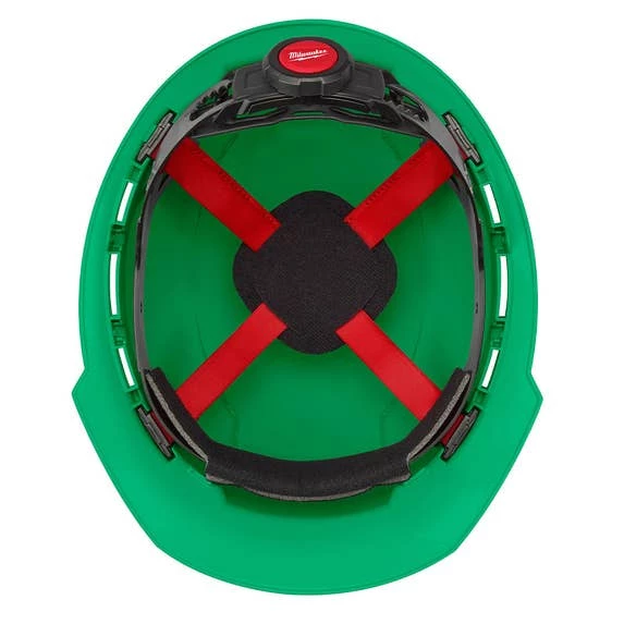 Milwaukee Tools Milwaukee Green Front Brim Vented Type 1 Class C Hard Hat W/ 4pt Ratcheting Suspension 48-73-1206 - Image 3