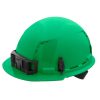 Milwaukee Tools Milwaukee Green Front Brim Vented Type 1 Class C Hard Hat W/ 4pt Ratcheting Suspension 48-73-1206