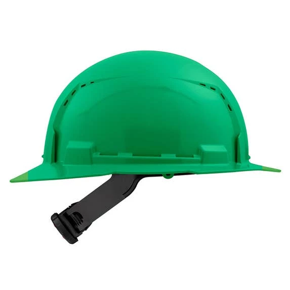 Milwaukee Green Full Brim Vented Type 1 Class C Hard Hat w/ 4pt Ratcheting Suspension 48-73-1207 Milwaukee Tools Milwaukee Green Full Brim Vented Type 1 Class C Hard Hat W/ 4pt Ratcheting Suspension 48-73-1207 -Klein Tools Shop 48 73