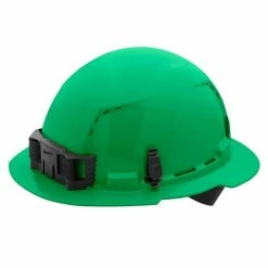 Milwaukee Tools Milwaukee Green Full Brim Vented Type 1 Class C Hard Hat W/ 4pt Ratcheting Suspension 48-73-1207