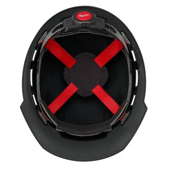 Milwaukee Black Front Brim Vented Type 1 Class C Hard Hat w/ 4pt Ratcheting Suspension 48-73-1210 Milwaukee Tools Milwaukee Black Front Brim Vented Type 1 Class C Hard Hat W/ 4pt Ratcheting Suspension 48-73-1210 -Klein Tools Shop 48 73