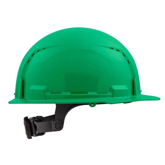 Milwaukee Tools Milwaukee Green Front Brim Vented Type 1 Class C Hard Hat W/ 6pt Ratcheting Suspension 48-73-1226 - Image 2