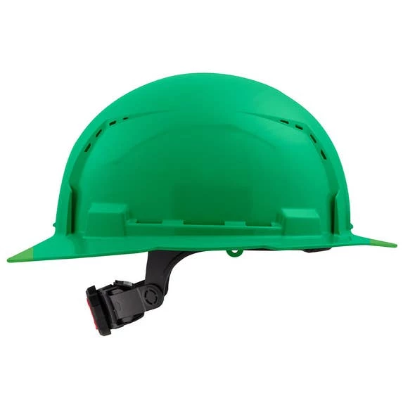 Milwaukee Tools Milwaukee Green Full Brim Vented Type 1 Class C Hard Hat W/ 6pt Ratcheting Suspension 48-73-1227 - Image 2