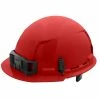 Milwaukee Tools Milwaukee Red Front Brim Vented Type 1 Class C Hard Hat W/ 6pt Ratcheting Suspension 48-73-1228