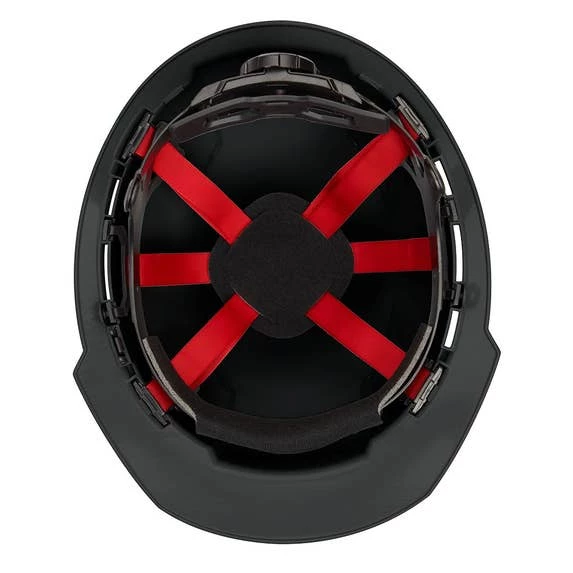 Milwaukee Tools Milwaukee Black Front Brim Vented Type 1 Class C Hard Hat W/ 6pt Ratcheting Suspension 48-73-1230 - Image 3