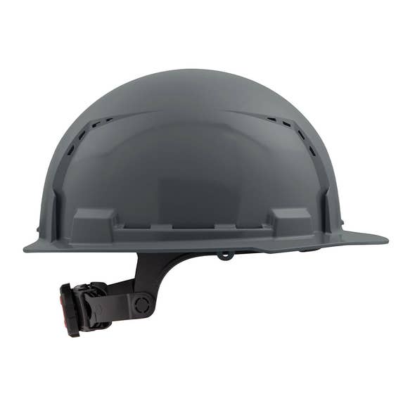 Milwaukee Gray Front Brim Vented Type 1 Class C Hard Hat w/ 6pt Ratcheting Suspension 48-73-1234 Milwaukee Tools Milwaukee Gray Front Brim Vented Type 1 Class C Hard Hat W/ 6pt Ratcheting Suspension 48-73-1234 -Klein Tools Shop 48 73