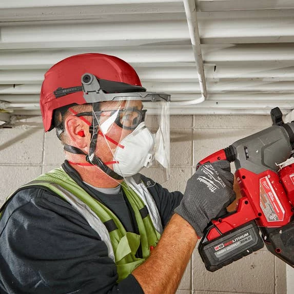 Milwaukee Tools Milwaukee Red Unvented Type 2 Class E Safety Helmet W/ BOLT 48-73-1309 - Image 4