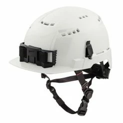Milwaukee Tools Milwaukee White Front Brim Vented Type 2 Class C Safety Helmet W/ BOLT 48-73-1320