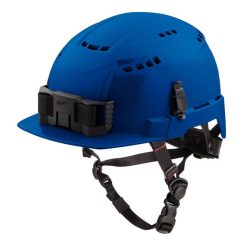 Milwaukee Tools Milwaukee Blue Front Brim Vented Type 2 Class C Safety Helmet W/ BOLT 48-73-1324