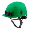 Milwaukee Tools Milwaukee Green Front Brim Unvented Type 2 Class E Safety Helmet W/ BOLT 48-73-1327