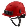Milwaukee Tools Milwaukee Red Front Brim Vented Type 2 Class C Safety Helmet W/ BOLT 48-73-1328