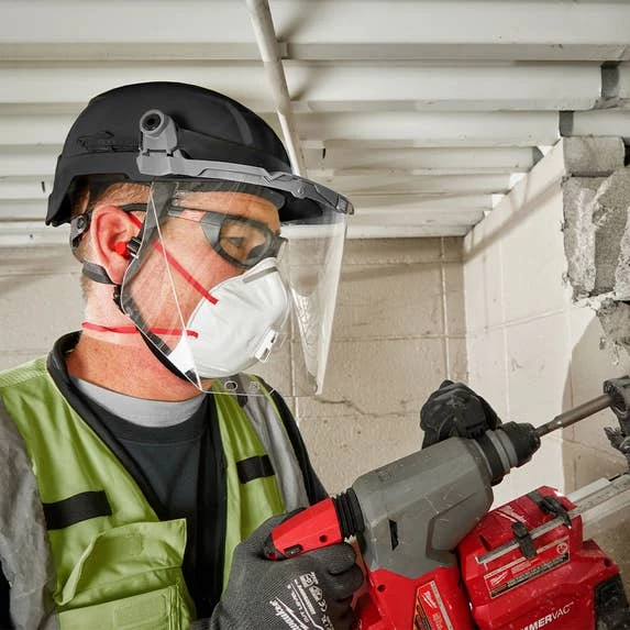 Milwaukee Tools Milwaukee Black Front Brim Unvented Type 2 Class E Safety Helmet W/ BOLT 48-73-1331 - Image 4