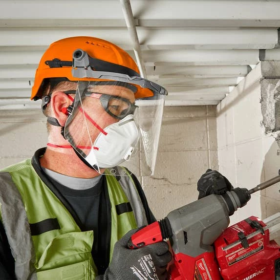 Milwaukee Tools Milwaukee Orange Front Brim Vented Type 2 Class C Safety Helmet W/ BOLT 48-73-1332 - Image 4