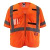 Milwaukee Tools Milwaukee Class 3 High Visibility Orange Mesh Safety Vest - 48-73-5135 1 Milwaukee Tools Milwaukee Class 3 High Visibility Orange Mesh Safety Vest - 48-73-5135 -Klein Tools Shop 48 73 5135 1