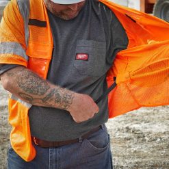 Milwaukee Tools Milwaukee Class 3 High Visibility Orange Mesh Safety Vest - 48-73-5135 -Klein Tools Shop 48 73 5135 3