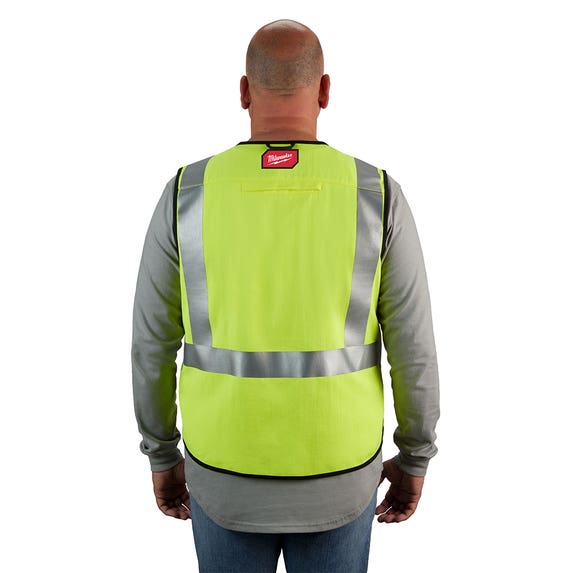Milwaukee AR/FR Cat. 1 Class 2 High Visibility Yellow Safety Vest 48-73-530 Milwaukee Tools Milwaukee AR/FR Cat. 1 Class 2 High Visibility Yellow Safety Vest 48-73-530 -Klein Tools Shop 48 73 530 5