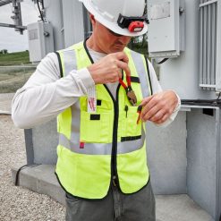 Milwaukee Tools Milwaukee AR/FR Cat. 1 Class 2 High Visibility Yellow Safety Vest 48-73-530 7 Milwaukee Tools Milwaukee AR/FR Cat. 1 Class 2 High Visibility Yellow Safety Vest 48-73-530 -Klein Tools Shop 48 73 530 6
