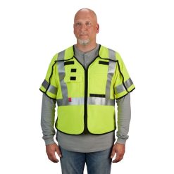 Milwaukee Tools Milwaukee AR/FR Cat. 1 Class 3 Breakaway High Visibility Yellow Safety Vest - ANSI/CSA 48-73-533 5 Milwaukee Tools Milwaukee AR/FR Cat. 1 Class 3 Breakaway High Visibility Yellow Safety Vest - ANSI/CSA 48-73-533 -Klein Tools Shop 48 73 533 4