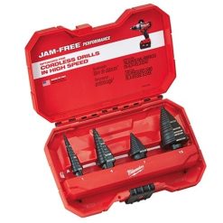 Milwaukee Tools Milwaukee 4 Piece Step Bit Set (#1 #4 #7 #12) 48-89-9223