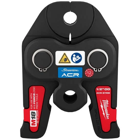 Milwaukee Tools Milwaukee 1/2" Streamline ACR Press Jaw For M18 Force Logic Press Tools 49-16-2653M