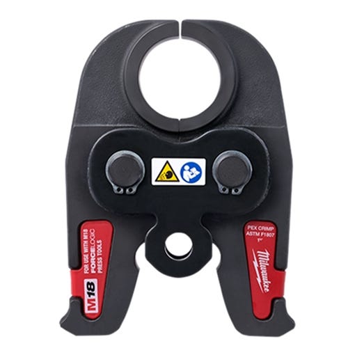 Milwaukee 1-1/2" PEX Crimp (F1807) Jaw for M18 Force Logic Press Tools 49-16-2656C Milwaukee Tools Milwaukee 1-1/2" PEX Crimp (F1807) Jaw For M18 Force Logic Press Tools 49-16-2656C -Klein Tools Shop 49 16