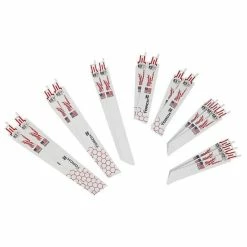 Milwaukee Tools Milwaukee 16 Piece SAWZALL Blade Set Metal Cutting Bi-Metal Reciprocating Blades 49-22-1216
