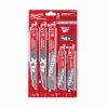 Milwaukee Tools Milwaukee 5 Piece Carbide Sawzall Blade Set Demo Wood / Metal Cutting Reciprocating Blades 49-22-5505