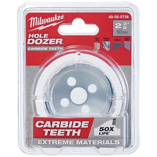 Milwaukee 2-3/8" Carbide Teeth Hole Dozer Hole Saw 49-56-0726 Milwaukee Tools Milwaukee 2-3/8" Carbide Teeth Hole Dozer Hole Saw 49-56-0726 -Klein Tools Shop 49 56 0726 aptm5zpqzp01srw4