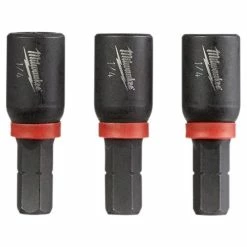 Milwaukee Tools Milwaukee SHOCKWAVE 1" Insert Magnetic Nut Driver 1/4" Impact (3 Pack) 49-66-4512