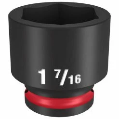 Milwaukee Tools Milwaukee Shockwave Impact Duty 1/2" Drive 1-7/16" Standard 6 Point Socket 49-66-6217