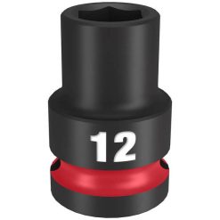 Milwaukee Tools Milwaukee Shockwave Impact Duty 1/2" Drive 12mm Standard 6 Point Socket 49-66-6244