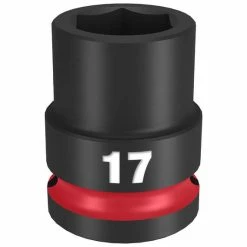 Milwaukee Tools Milwaukee Shockwave Impact Duty 1/2" Drive 17mm Standard 6 Point Socket 49-66-6249